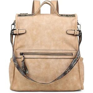 New Vegan Leather Large Travel Backpacks Purses for Women